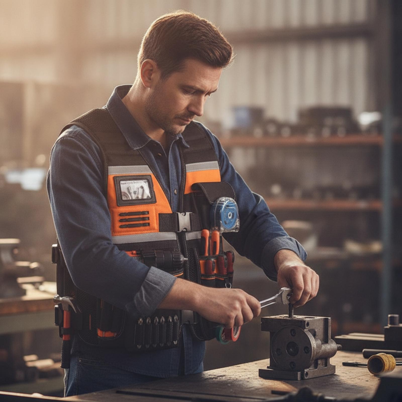 Gilet multiuso con strumenti,  - Hand Tools In Workshop recensione e prezzo